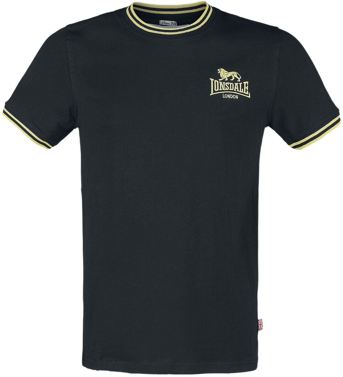 Lonsdale London T-Shirt - DUCANSBY - S bis XXL - für Männer - Größe L - schwarz