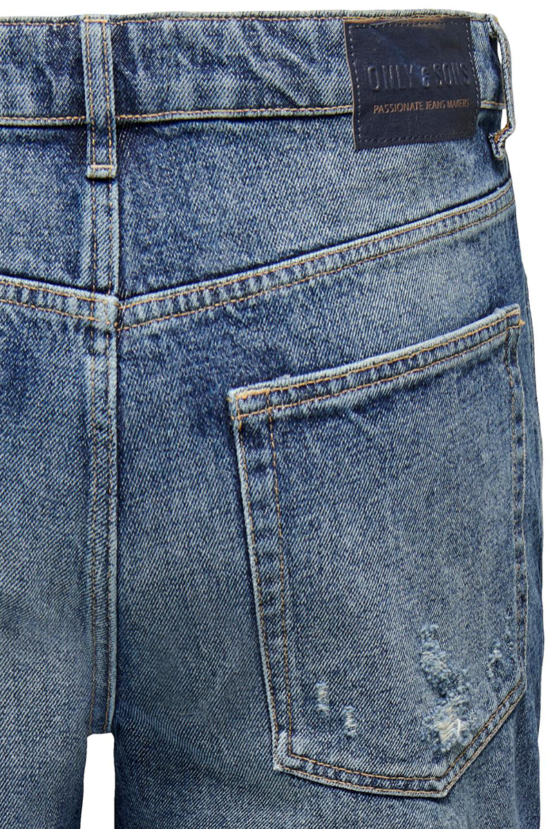ONLY and SONS ONSEDGE M.BLUE DESTROY 5590 SHORTS Short blau