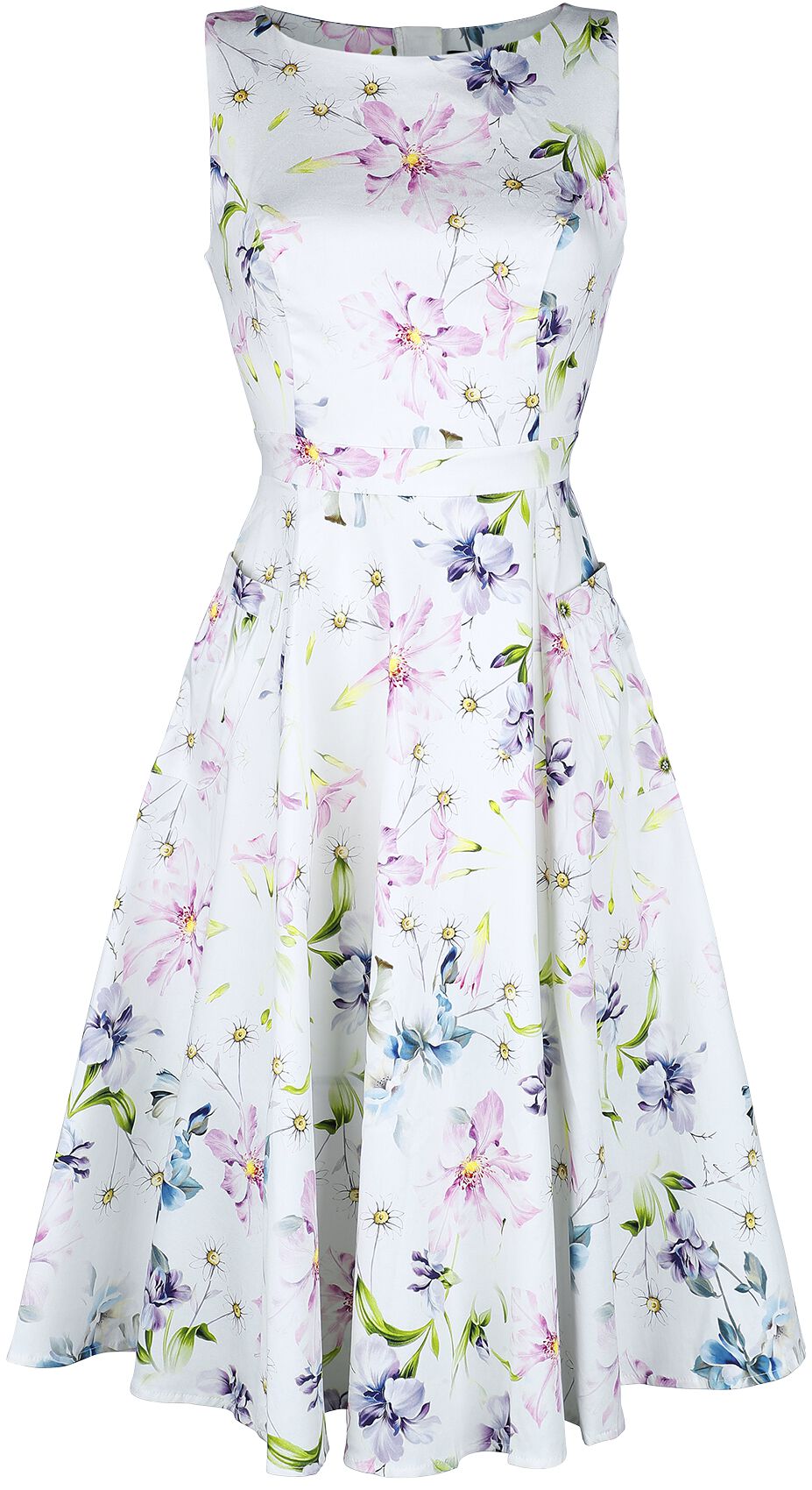H&R London Luthien Swing Dress Mittellanges Kleid multicolor