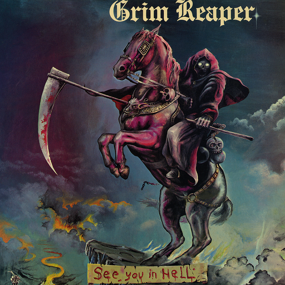 Grim Reaper See you in hell LP grau