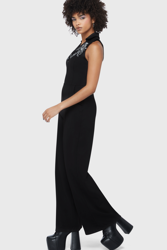 Thumbnail - Killstar Beneath The Eclipse - Alice's Night Jumpsuit Jumpsuit schwarz in XL