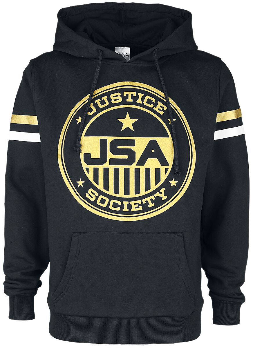 Black Adam JSA Justice Society Kapuzenpullover schwarz in XXL