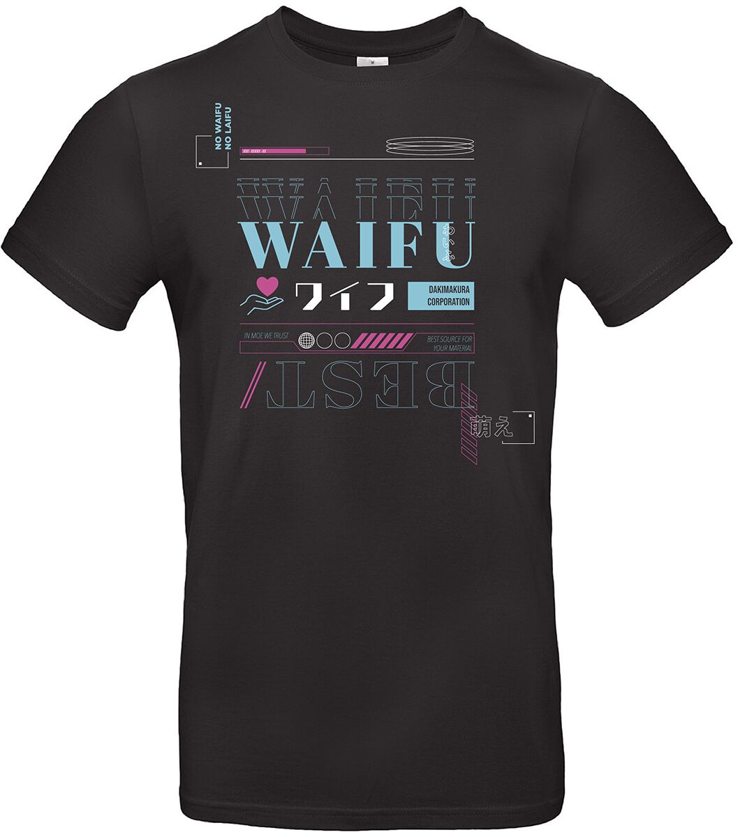 Funshirt Graphical Waifu XY T-Shirt schwarz Funshirt Graphical Waifu XY T-Shirt schwarz