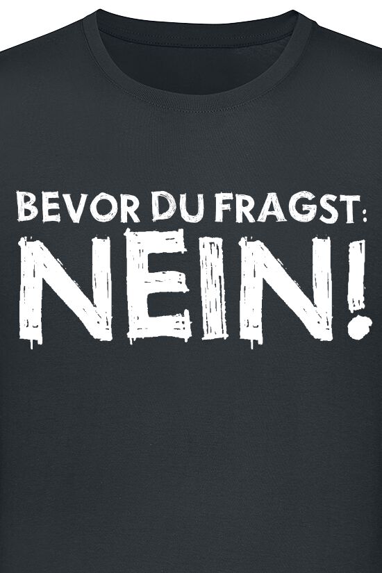 Bevor Du Fragst Nö Nein Lustig Frosch - Scritta Comic Statement Maglia