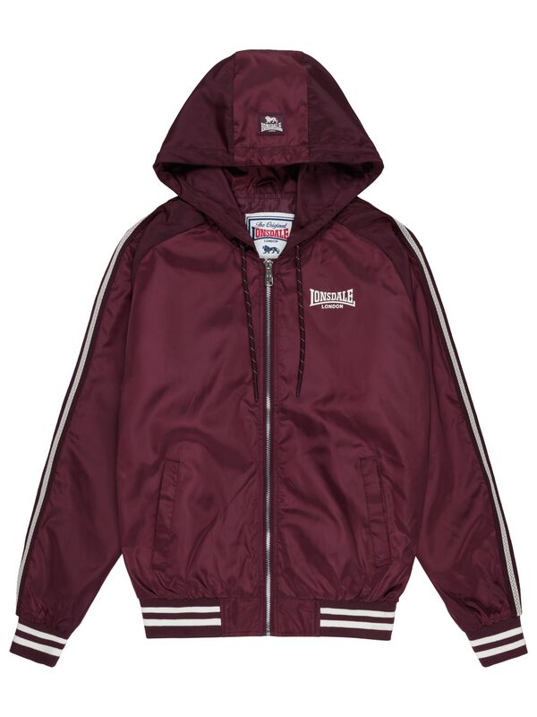 Lonsdale London Women's hooded windbreaker Windbreaker burgund in XL