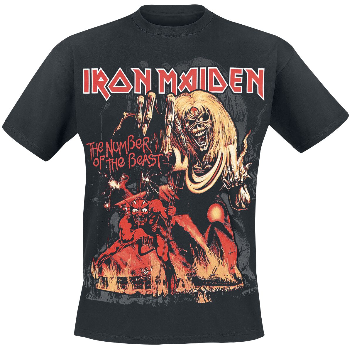 Iron Maiden Number Of The Beast Graphic T Shirt schwarz  - Onlineshop EMP