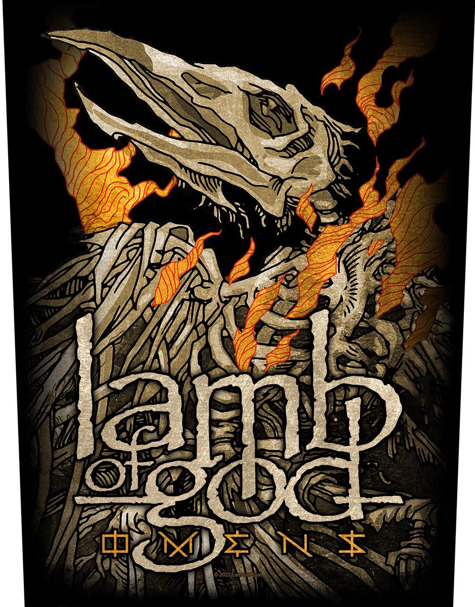 Levně Lamb Of God Omens nášivka na záda vícebarevný