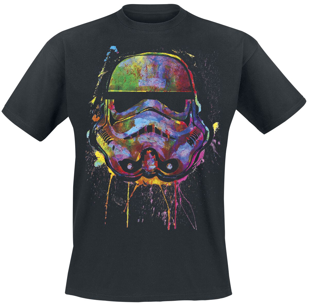 Image of T-Shirt di Star Wars - Paint Splats Helmet - S a XXL - Uomo - nero