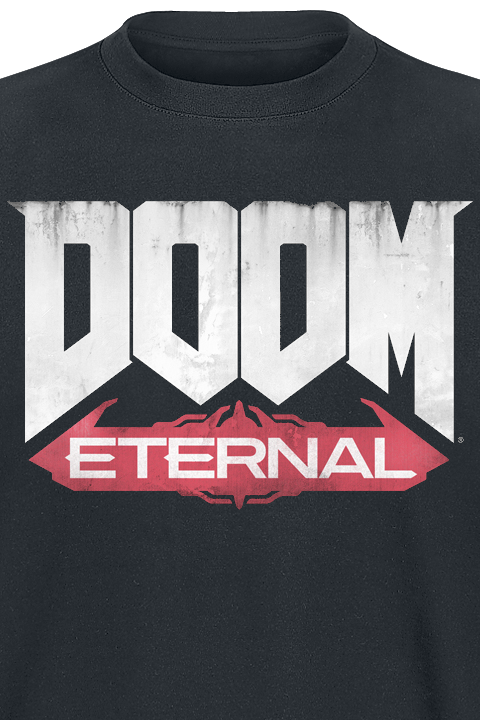Doom - Gaming T-Shirt - Eternal - Logo - S bis XL - für Männer - Größe XL - schwarz