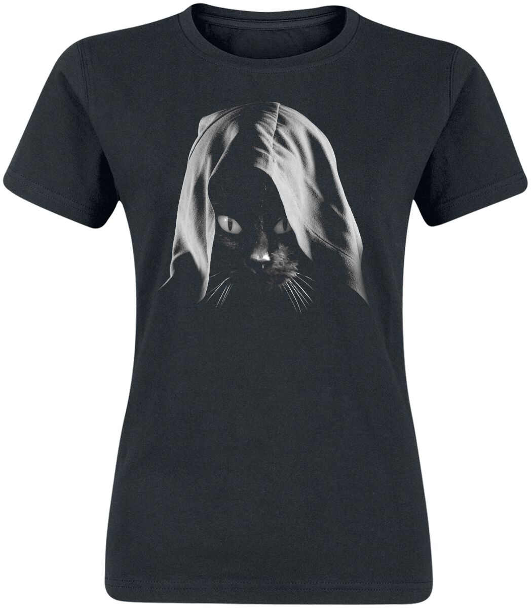 Tierisch Cloak Cat T-Shirt black