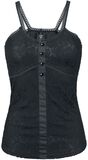 Lace Button Top, Gothicana by EMP, Top