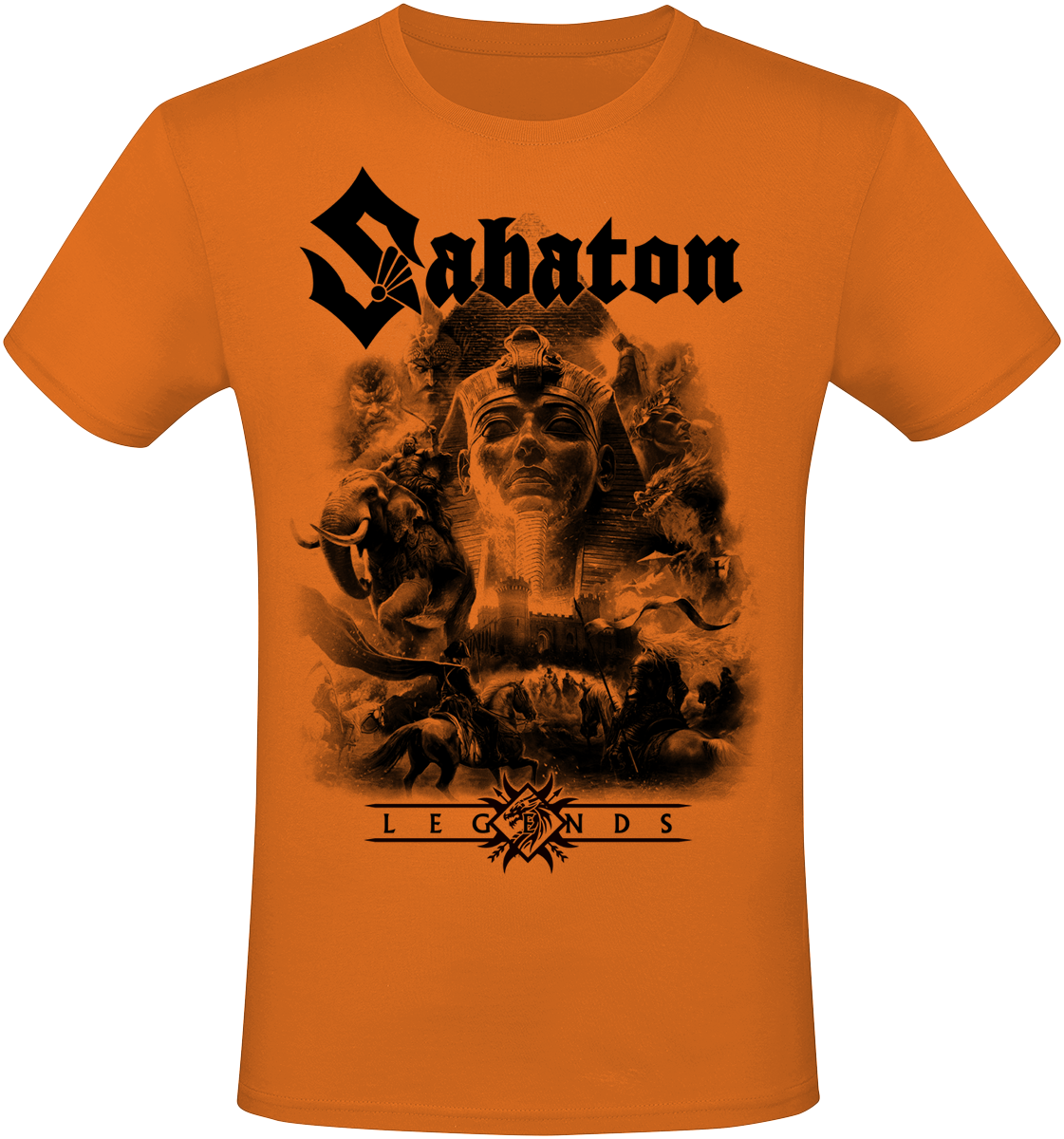 Sabaton  T-Shirt - Legends - for Men - orange