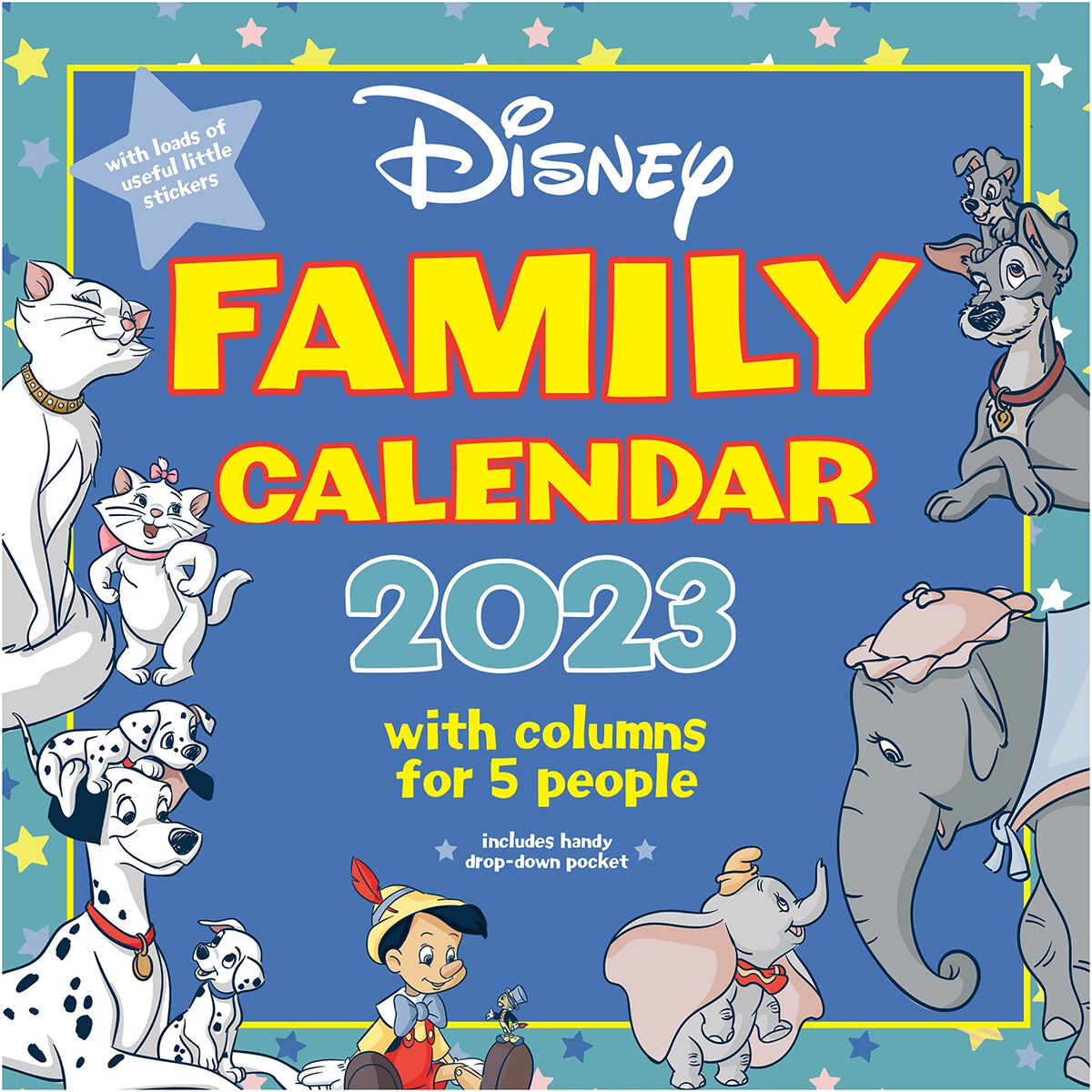 Disney Classics 2023 family calendar Wall Calendar multicolour