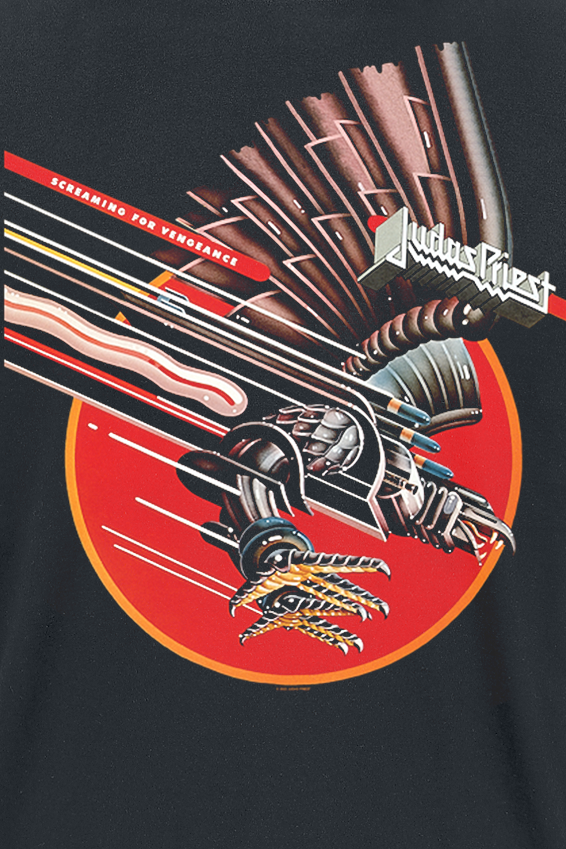 Judas Priest Cutout Full Wings T-Shirt schwarz