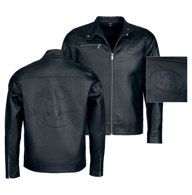 Batman Batman Kunstlederjacke schwarz in L