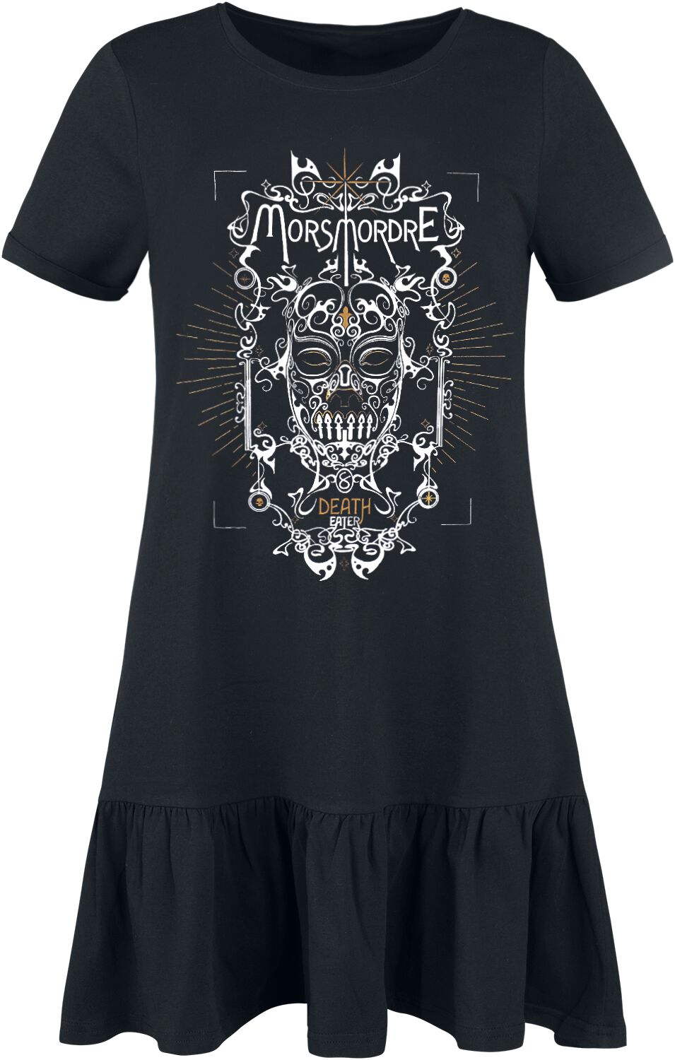 Harry Potter Kleid lang - Morsmordre - S bis L - für Damen - Größe S - schwarz  - EMP exklusives Merchandise!
