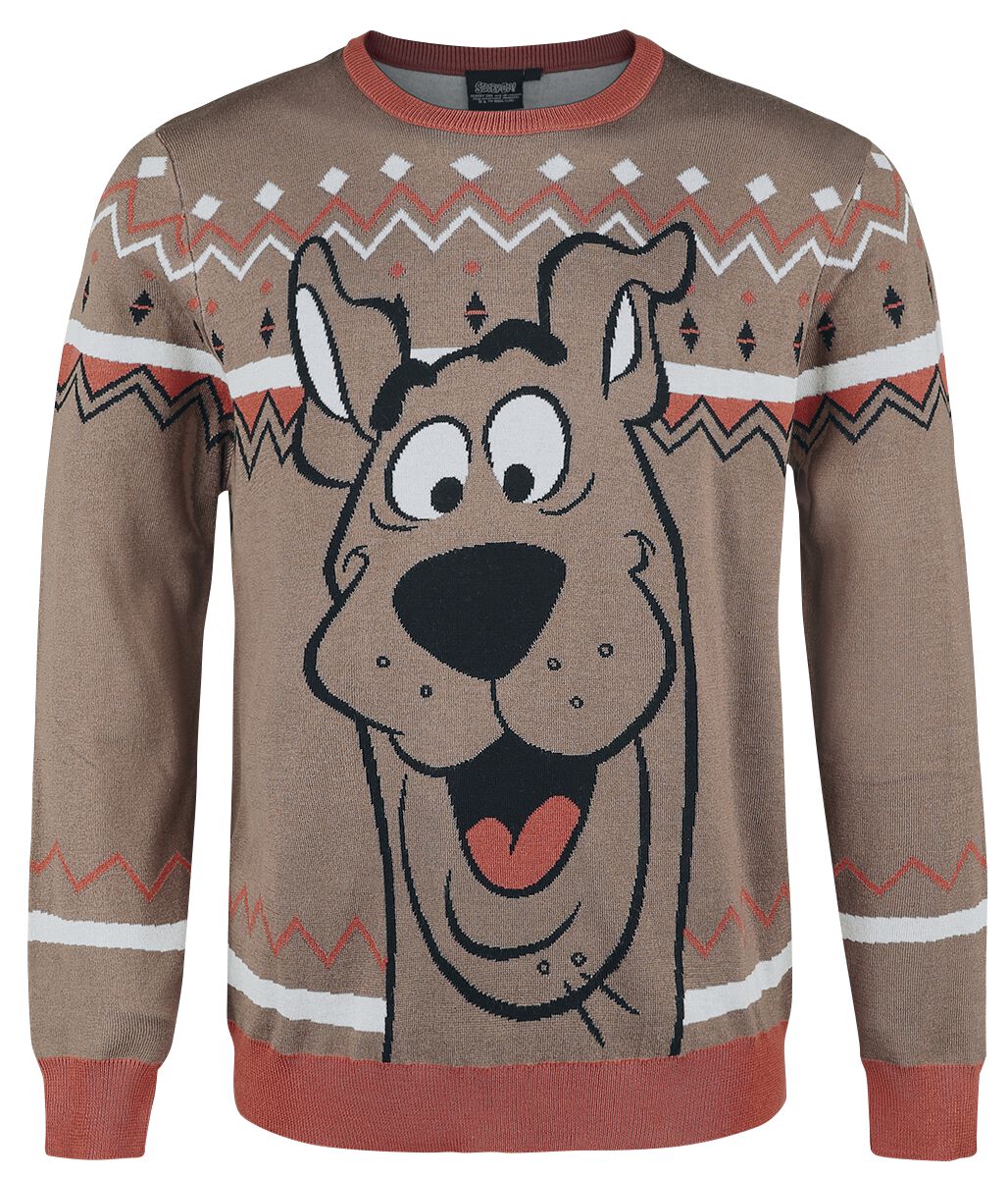 Scooby-Doo Scooby Christmas Weihnachtspullover braun