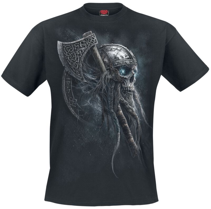 Spiral T-Shirt - Viking Rampage - S bis 4XL - für Männer - Größe XXL - schwarz