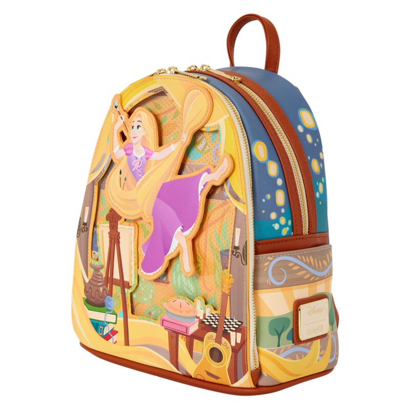 Rapunzel - Disney Mini-Rucksack - Loungefly - Painting - multicolor  - Lizenzierter Fanartikel