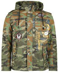 Camouflage Army Jacket, Rock Rebel by EMP, Übergangsjacke
