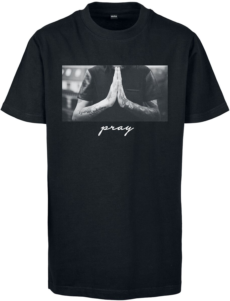 T-shirt de Mister Tee - Pray - 122/128 à 158/164 - pour garçons - noir