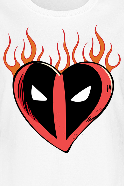 5052777857436 - Flaming Heart Logo T-Shirt weiß in XXL