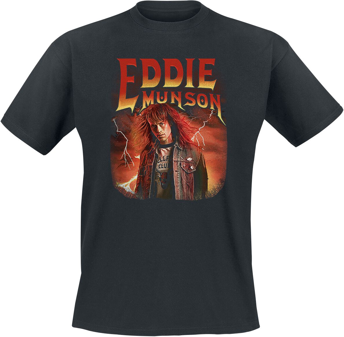 Stranger Things Eddie Munson T-Shirt black