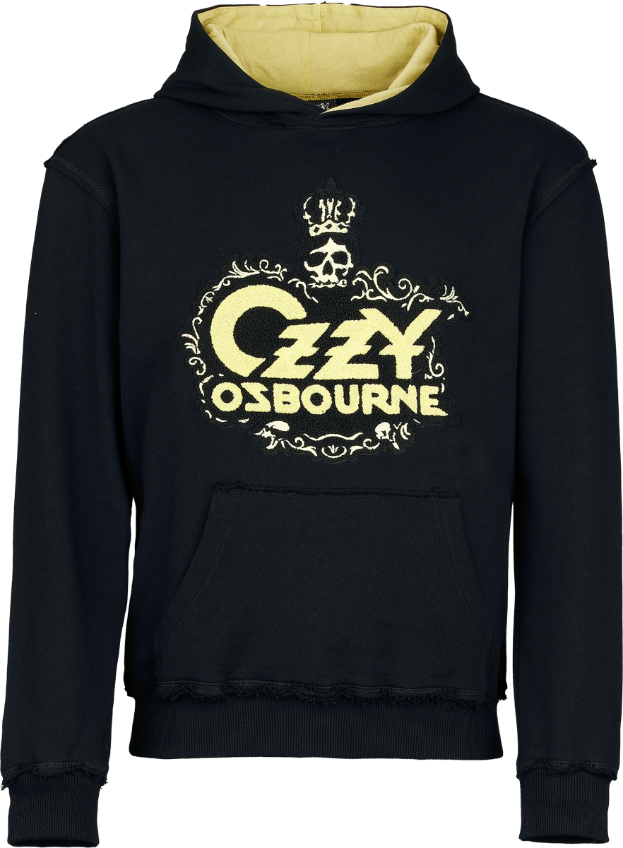 Ozzy Osbourne  Hoodie - Logo - for Men - black-yellow