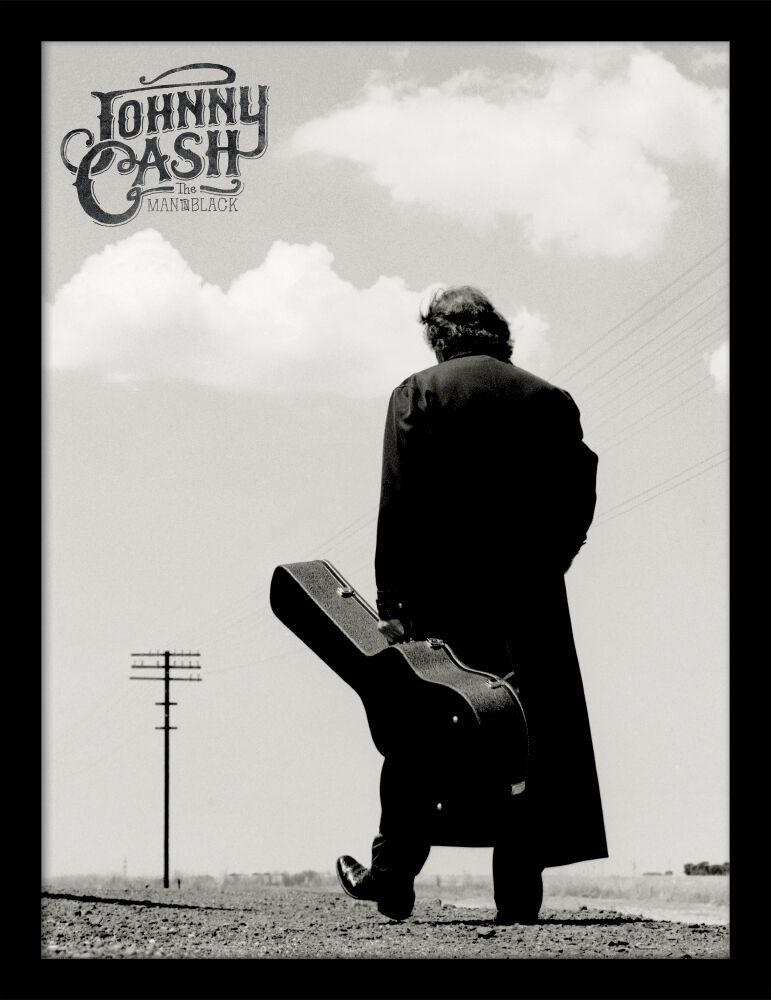 The Man In Black Wandbild schwarz/grau von Johnny Cash