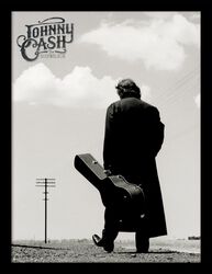 The Man In Black, Johnny Cash, Wandbild
