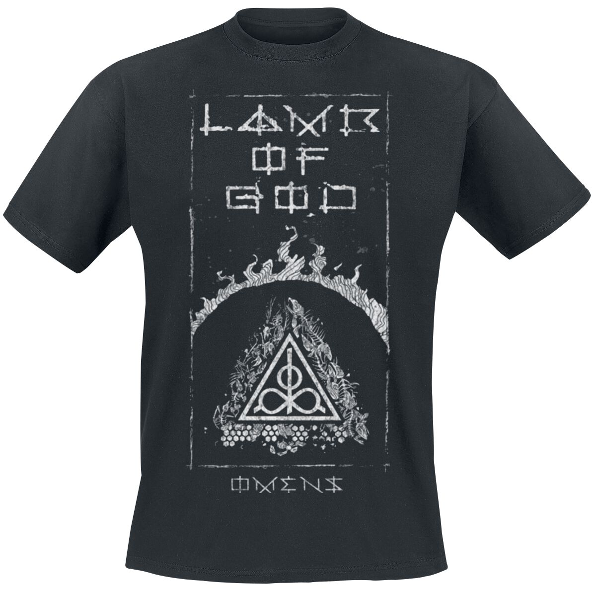 Lamb Of God Omens Frame T-Shirt schwarz