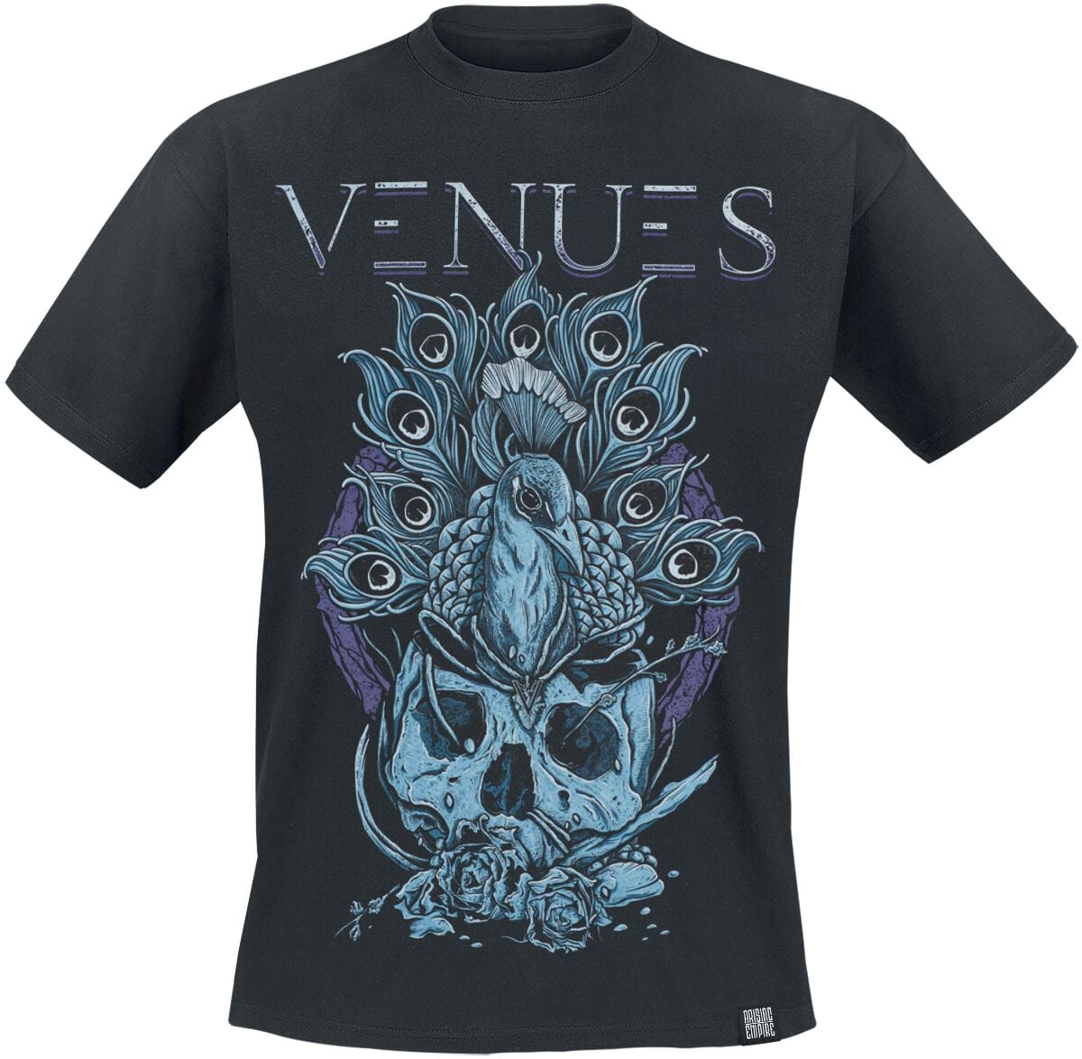 T-Shirt Manches courtes  de Venues - Pfau - S à XL - pour Homme - noir