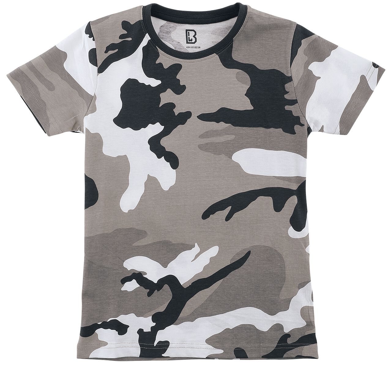 Brandit - Camouflage/Flecktarn T-Shirt - Kids T-Shirt - 122/128 bis 170/176 - für Jungen - Größe 170/176 - urban