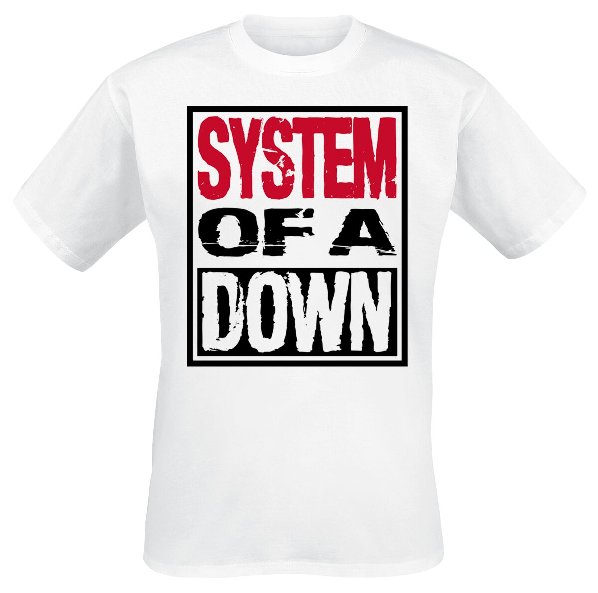 Levně System Of A Down Triple Stack Box Tričko bílá