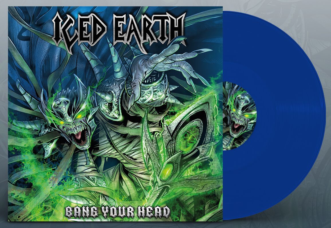 Iced Earth Bang Your Head LP blau