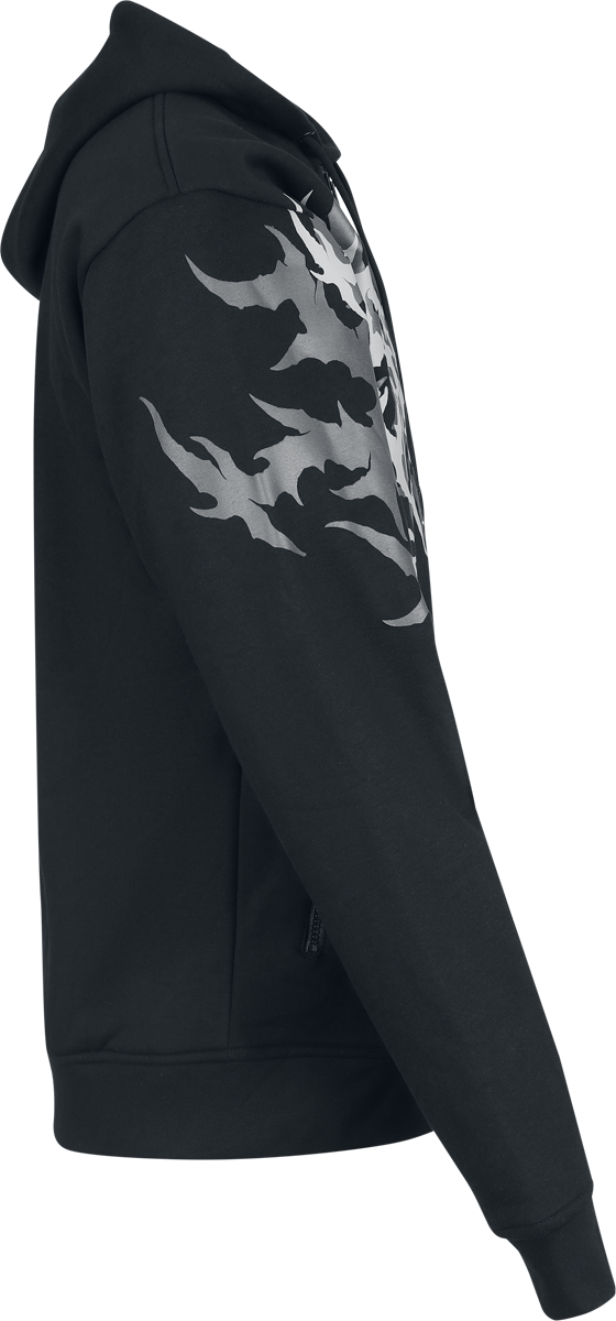 Thumbnail - Heartless Akumu Top Mens Black/Grey Kapuzenjacke schwarz in L