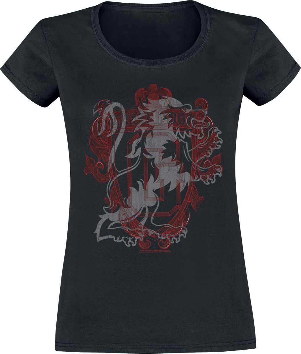 Harry Potter Gryffindor - Lion Crest T-Shirt black