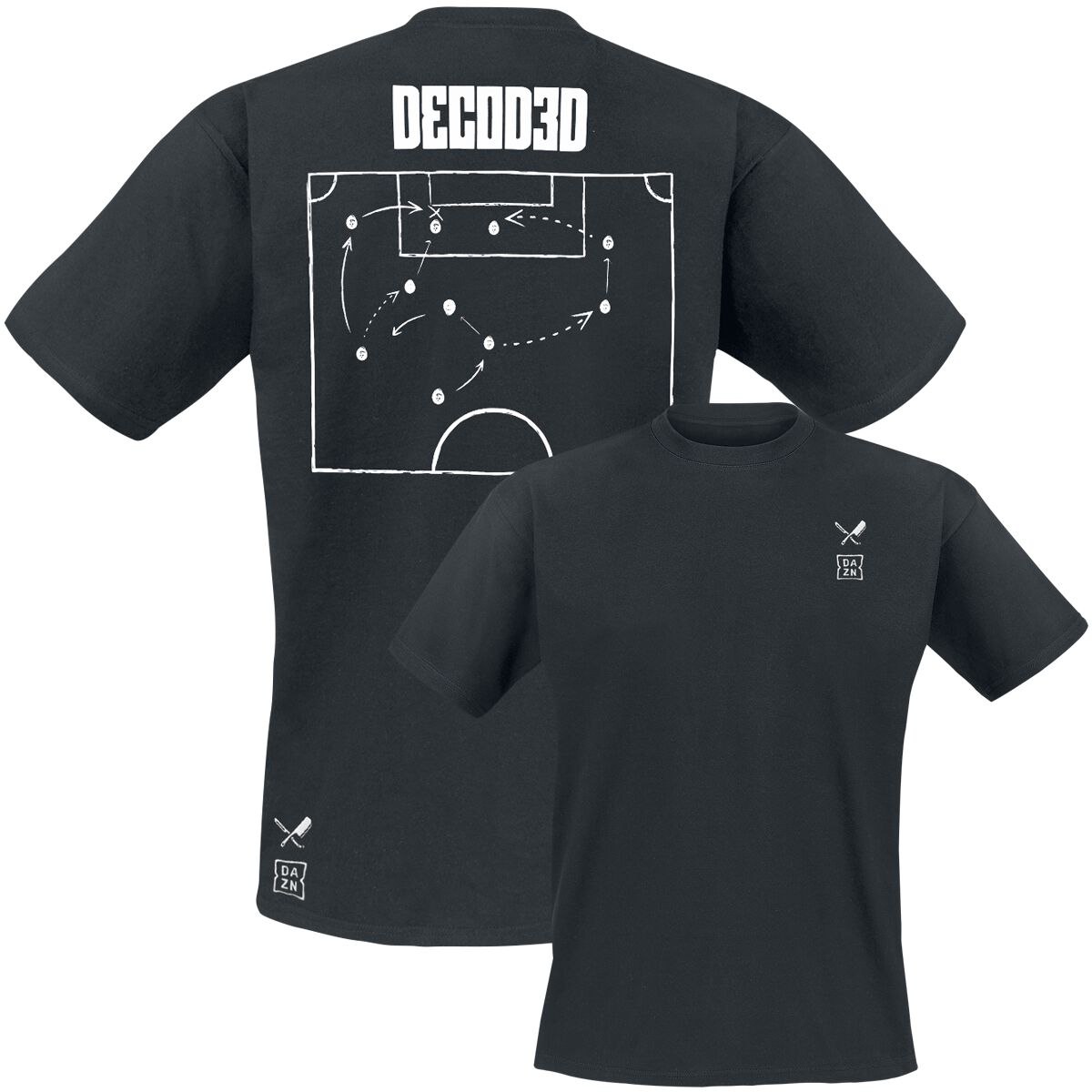 Decoded T-Shirt schwarz von DAZN X DP