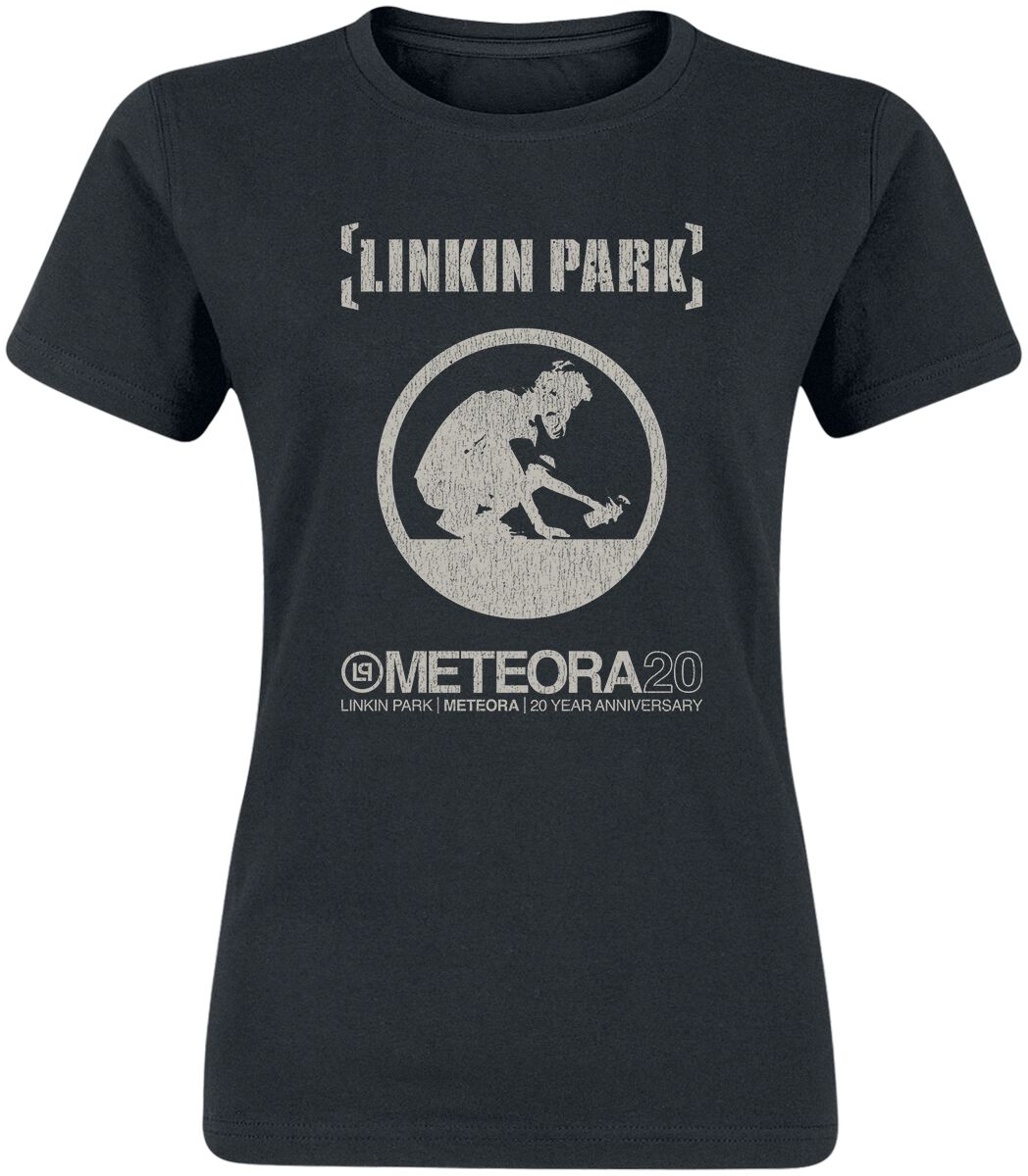 T-Shirt Manches courtes de Linkin Park - Meteora 20th Anniversary - S à XXL - pour Femme - noir