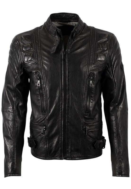Mauritius  Leather Jacket - Highway 2 Slim Fit LAGIV - for Men - black