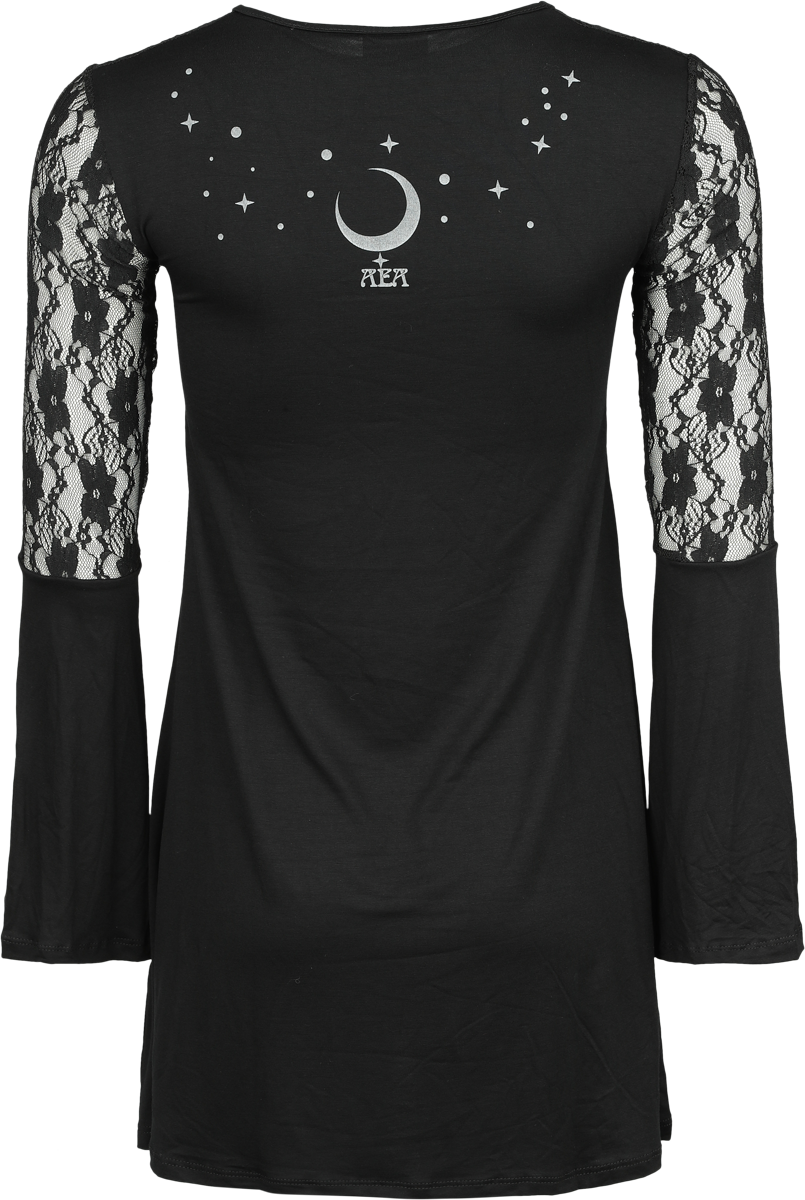 Alchemy England - Gothic Kurzes Kleid - Ariel - S bis XL - für Damen - Größe XL - schwarz