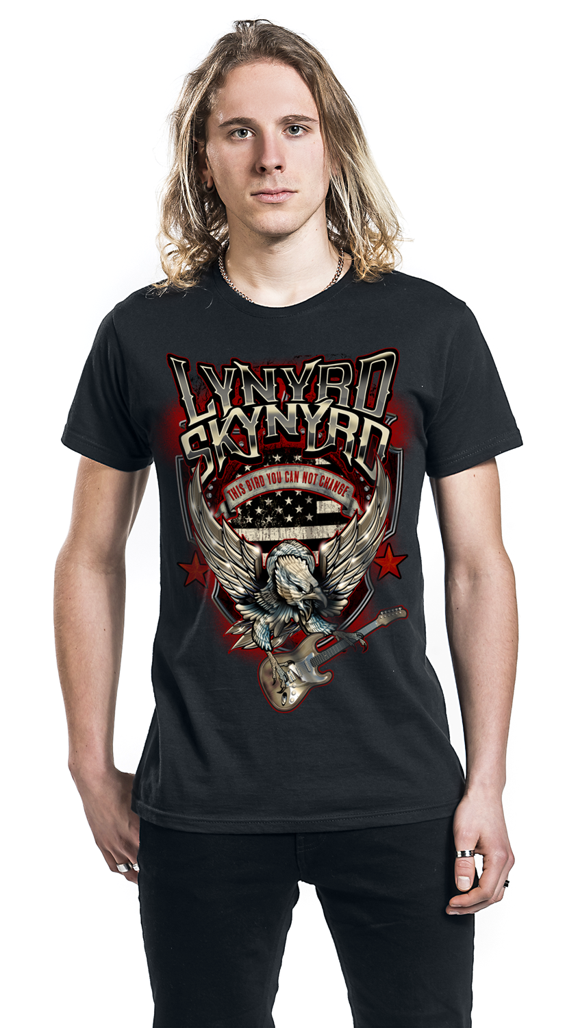 Lynyrd Skynyrd Bird With Guitar T-Shirt schwarz - 26.10% Rabatt