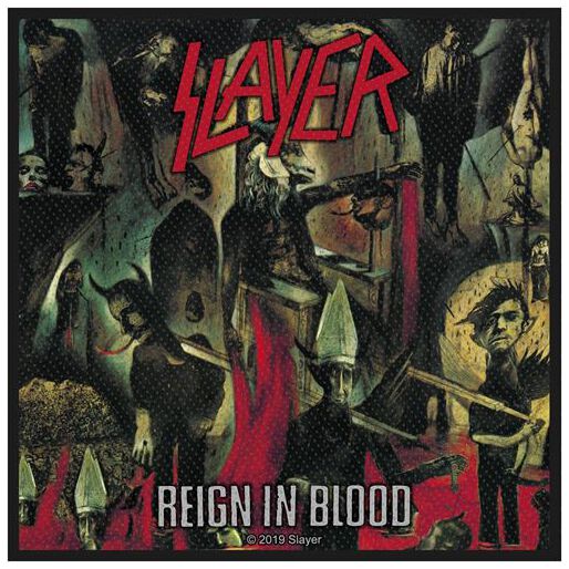 Levně Slayer Reign In Blood nášivka vícebarevný