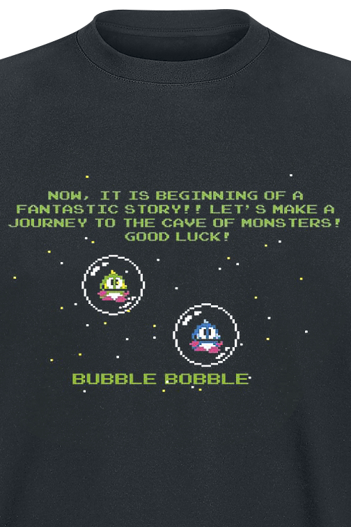 Bubble Bobble - Gaming T-Shirt - Start! - S - für Männer - Größe S - schwarz