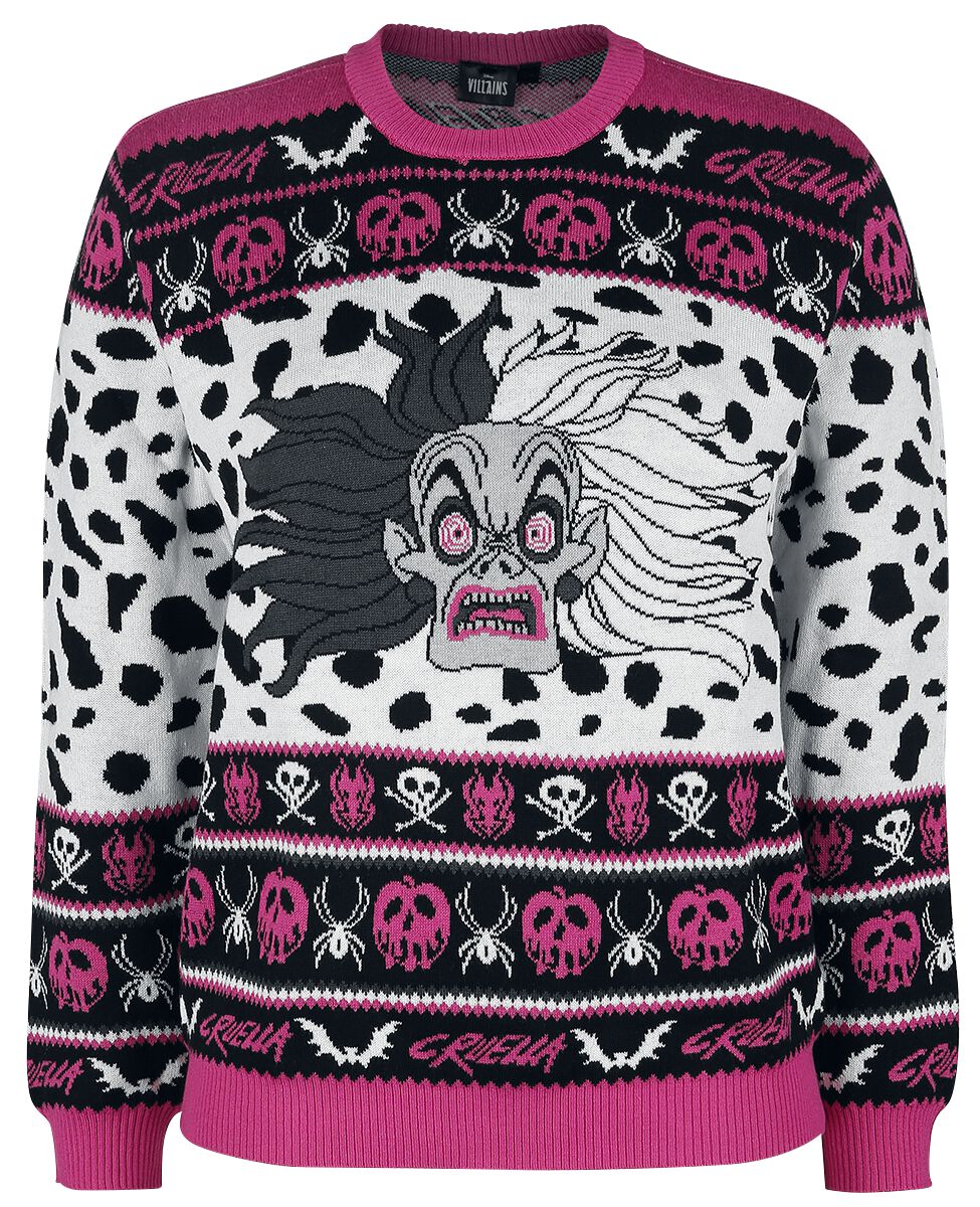Image of Disney Villains Cruella de Vil Strick-Sweater multicolor