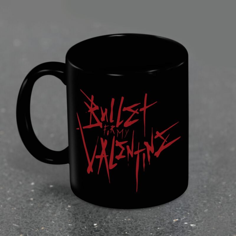 Bullet For My Valentine Tasse - Red Logo - schwarz  - Lizenziertes Merchandise!