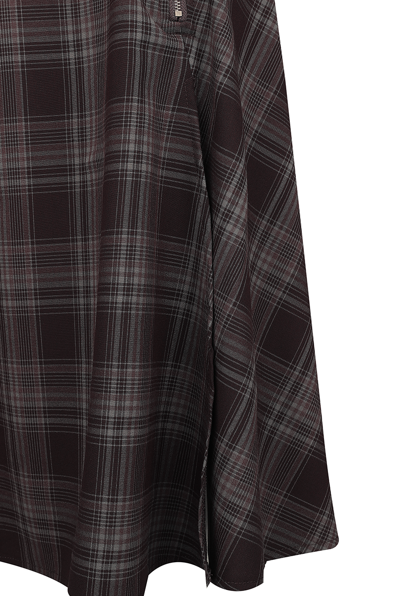 Thumbnail - Killstar Nocturne Nights - Morning Meadow Midi Skirt Mittellanger Rock braun in XL