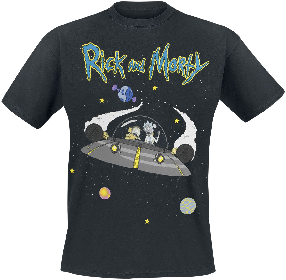 Rick And Morty T-Shirt – Rick & Morty Escape – M bis XL – für Männer – Größe M – schwarz – Lizenzierter Fanartikel Rick And Morty T-Shirt – Rick & Morty Escape – M bis XL – für Männer – Größe M – schwarz – Lizenzierter Fanartikel