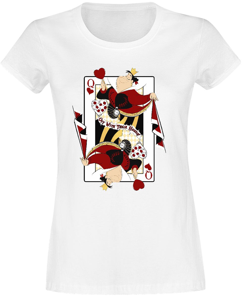 Alice in Wonderland Queen of Hearts T-Shirt white