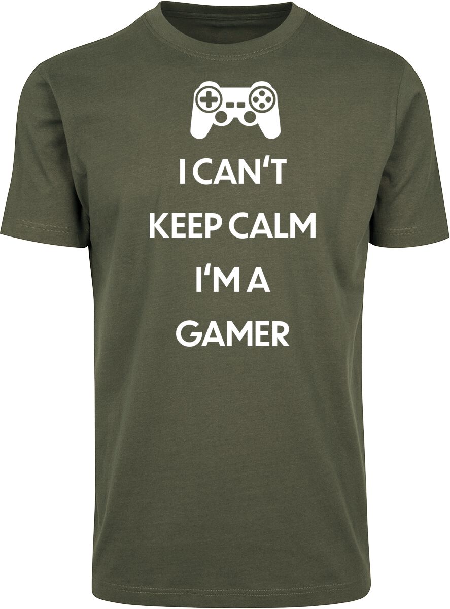 I Can't Keep Calm. I'm A Gamer  T-Shirt green